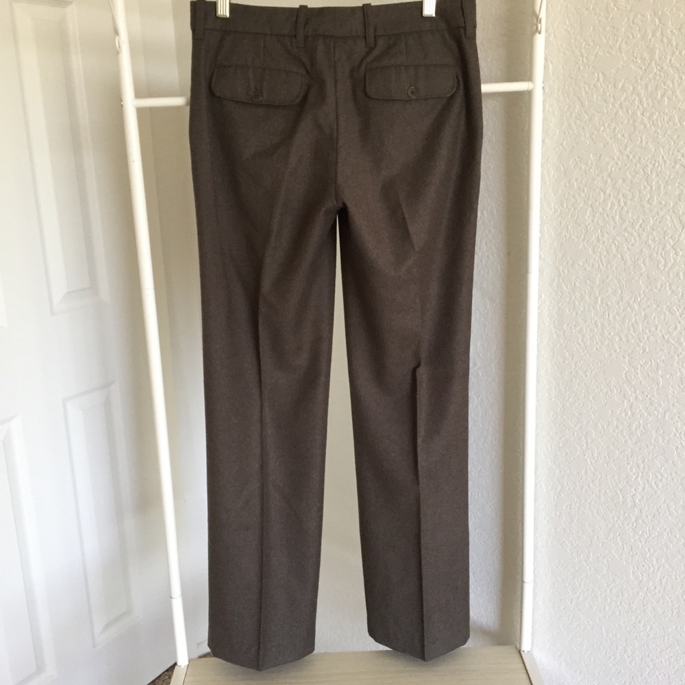 Development Wool Cashmere Brown Straight Leg Pants - image 4